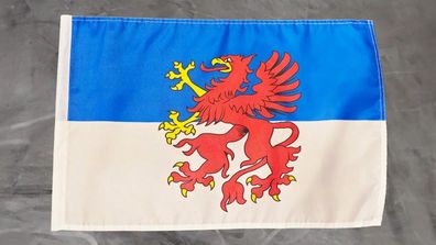 Fahne Flagge Pommern - Stockfahne - 30 x 40 cm