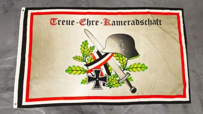 Fahne Flagge Deutsches Reich - Treue Ehre Kameradschaft - 90 x 150 cm