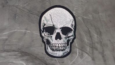 Aufnäher Aufbügler Patch Totenkopf Skull - 7 x 10 cm