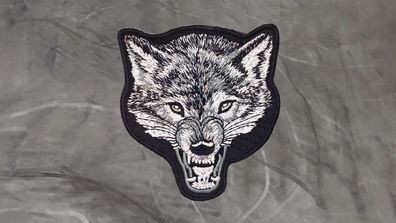 Aufnäher Aufbügler Patch Wolf - 7,5 x 9 cm