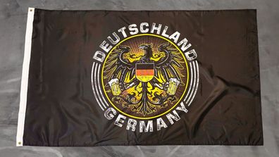 Fahne Flagge Deutschland Germany Bier Adler - 90 x 150 cm