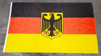 Fahne Flagge Deutschland mit Adler - 150 x 250 cm