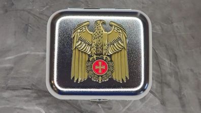 Taschenaschenbecher Silber Bundesadler EK Eisernes Kreuz