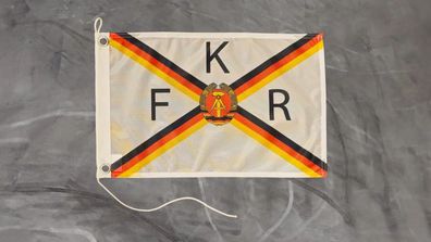 Premium Fahne Flagge Fischkombinat Rostock - 1978 bis 1990 VEB FKR - 30 x 45 cm