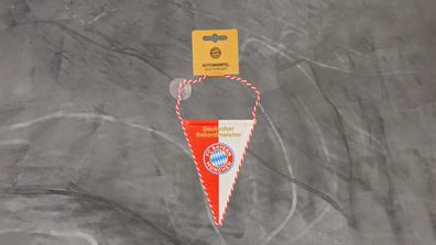 Fahne Flagge FC Bayern München Logo 5 Sterne Autowimpel - 11,5 x 8,2 cm