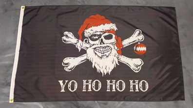 Fahne Flagge Yohohoho Weihnachten Pirat - 90 x 150 cm
