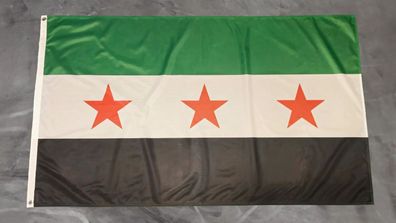 Premium Fahne Flagge Syrien - 1932 bis 1958 und ab 2024 Opposition - 90 x 150 cm