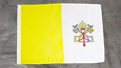 Fahne Flagge Vatikan Vatican Vatikanstadt Papst - Stockfahne - 30 x 40 cm