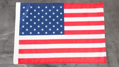 Fahne Flagge USA Amerika America - Stockfahne - 30 x 45 cm