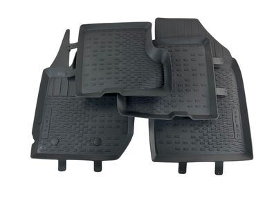 Original Dacia Gummimatten Duster 2 HM Fussmatten schwarz mit Logo Gummi Schalen