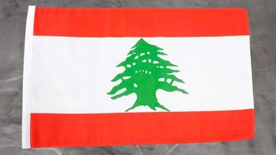 Fahne Flagge Libanon - Stockfahne - 30 x 45 cm