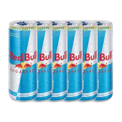 Red Bull Sugarfree koffeinhaltiges Erfrischungsgetränk 250ml 6erPack
