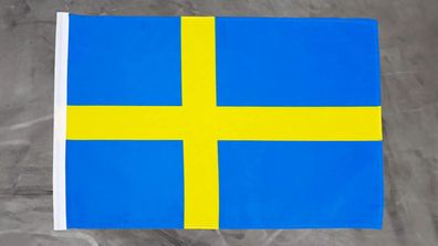 Fahne Flagge Schweden - Stockfahne - 30 x 45 cm
