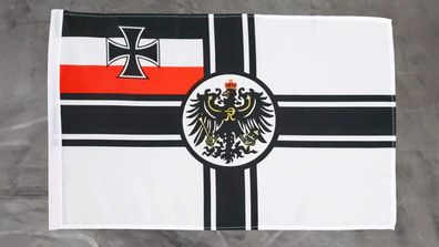 Fahne Flagge Deutsches Reich - Kaiserliche Marine - Stockfahne - 30 x 45 cm