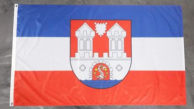 Premium Fahne Flagge Schleswig Holstein Uetersen - 90 x 150 cm