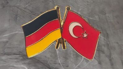Pin Deutschland Türkei Freundschaft - 2 x 2,5 cm