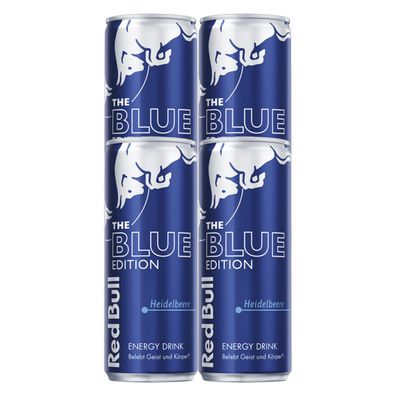 Red Bull Blue Edition koffeinhaltiges Erfrischungsgetränk 250ml 4erPack