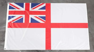 Premium Fahne Flagge Großbritannien - British Navy - White Ensign - 90 x 150 cm