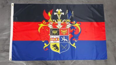 Fahne Flagge Ostfriesland Prachtwappen - 90 x 150 cm