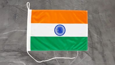 Fahne Flagge Indien - Bootsfahne - 30 x 40 cm