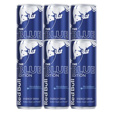 Red Bull Blue Edition koffeinhaltiges Getränk 250ml 6er Pack