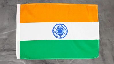 Fahne Flagge Indien - Stockfahne - 30 x 40 cm