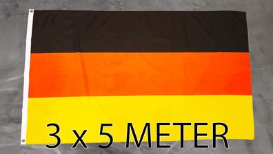Fahne Flagge Deutschland Riesenfahne XXL WM EM - 300 x 500 cm - 3 x 5 Meter