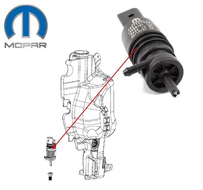 Waschwasserpumpe (Frontscheibe) RAM 1500, 2500 Bj:09-24 (Gen.4)