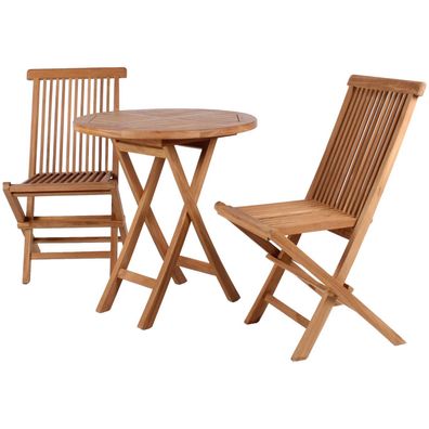 Gartenmöbelgruppe Klappsessel Langton und Klapptisch Sutton