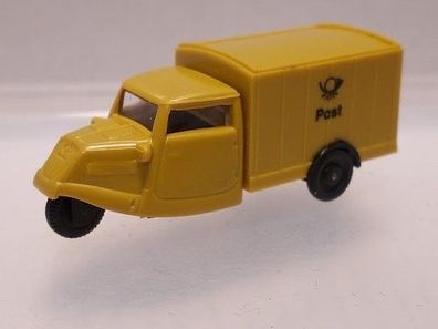Tempo Dreirad Koffer °Post° 1:87 Praline Modellauto