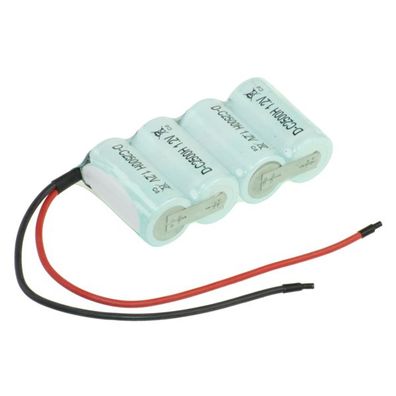 Akku für Notleuchten 4,8V 2500mAh Ni-Cd F1×4