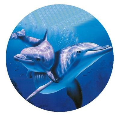 Delfin Essbar Schwimmen Zuckermasse Tortenbild Tortenaufleger + 4 Muffin