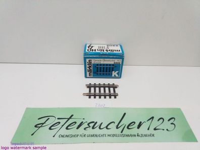 Märklin H0 AC 2202 1x Gerades K-Gleis / 1/4 = 45 mm / aus OVP blau