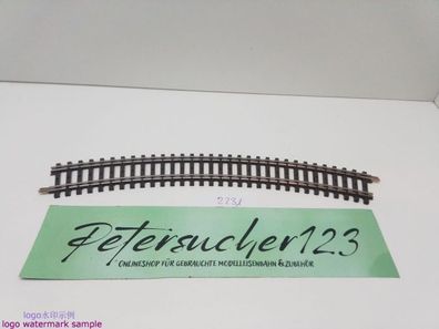 Märklin H0 AC 2231 1x gebogenes K-Gleis / R 424,6 / 30° = 1/1