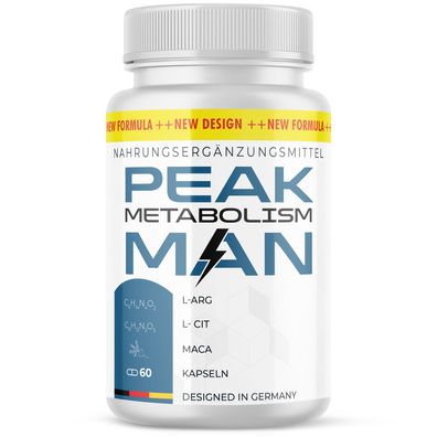 PEAK Metabolism MAN Kapseln - für mehr Leidenschaft zu zweit - 60 Kapseln Inhalt