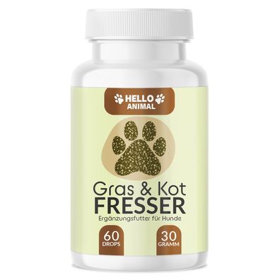 Hello Animal® Gras & Kotfresser Leckerlis für Hunde - Für eine bessere Verdauung
