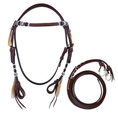 Westerntrense Wyatt Ledertrense im klassischen Westernstil