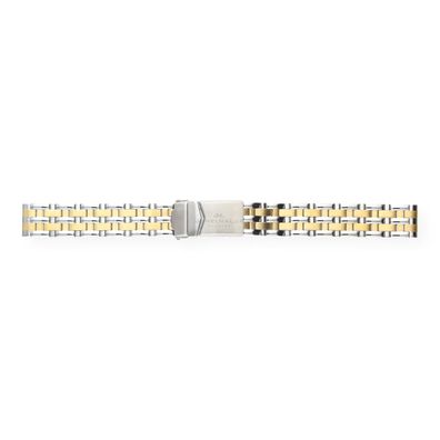 JuwelmaLux Uhrenarmband Edelstahl Bicolor mit Faltschließe JL28-09-0022