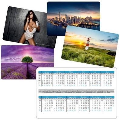 10x Minikalender 2026 Scheckkartenformat 85x55mm Taschenkalender für Hosentasche