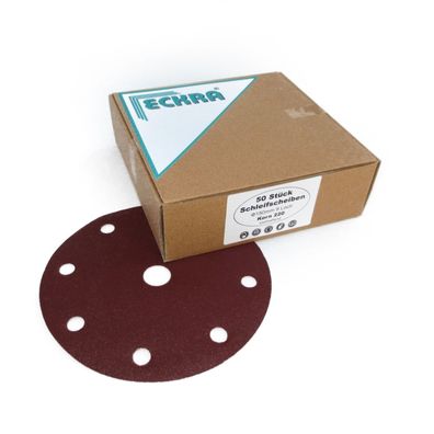 ECKRA® Schleifscheiben für Exzenterschleifer Ø150mm 9 Loch Schleifpapier Korn wählbar