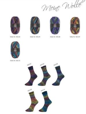 100g Pro Lana Serfaus Golden Socks 4-fach Sockenwolle Garn stricken GP 72,50€/kg