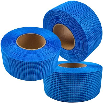 Gitterband 3x45m Glasfaser Fugenband 50mm Selbstklebend Rissband Gipskarton