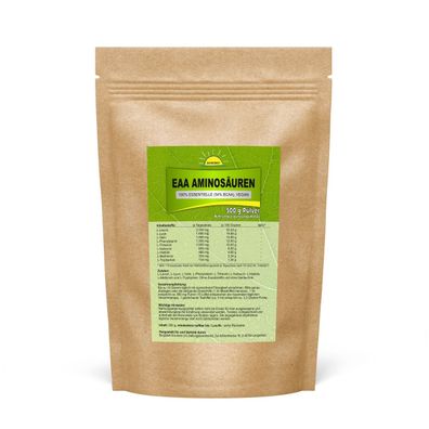 Essentielle Aminosäuren (100% EAA, davon 54% BCAA), vegan, ohne Zusätze, 500 g