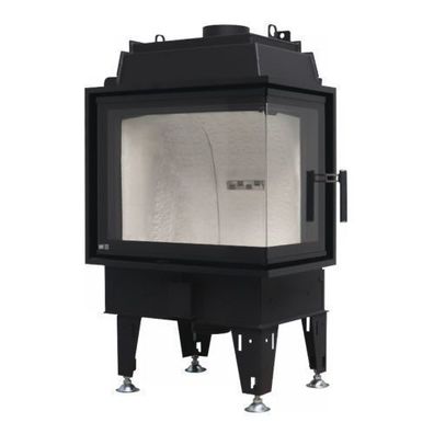 Therm 7CP Eck-Kamineinsatz Rechts verglast 7kW