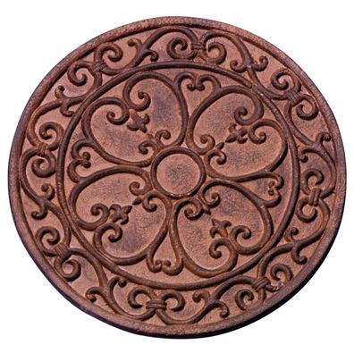 Esschert Design Trittplatte Classic Viktorianisch Ø 29,8 cm aus Gusseisen