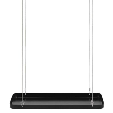 Esschert Design Pflanzentablett Schwarz rechteckig 38 x 15 cm - Metall