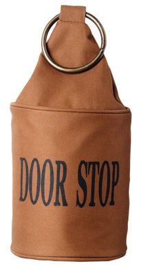 Esschert Design Türstopper Braun mit schwarzem Aufdruck Door Stop