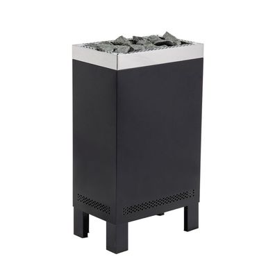 Infraworld Sparta Floor finnischer Saunaofen 6 kW schwarz inkl. Saunasteine