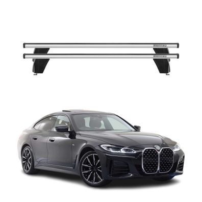 Menabo Dachträger Grundträger für BMW 4er G26 Gran Coupe 2020-2025 ABE Alu Grau