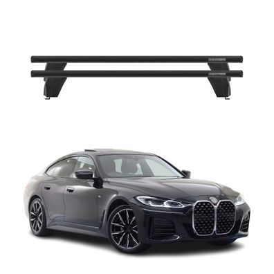 Menabo Dachträger Grundträger für BMW 4er G26 Gran Coupe 2020-25 ABE Alu Schwarz